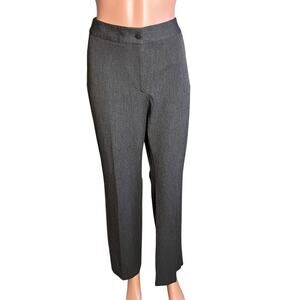 Talbots Heritage Charcoal Gray Dress Pants 6 Preppy Minimalist Capsule Wardrobe